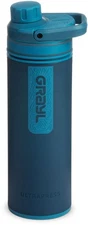 Grayl UltraPress Water Filter and Purifier Bottle - 16.9 fl. oz, Forest Blue
