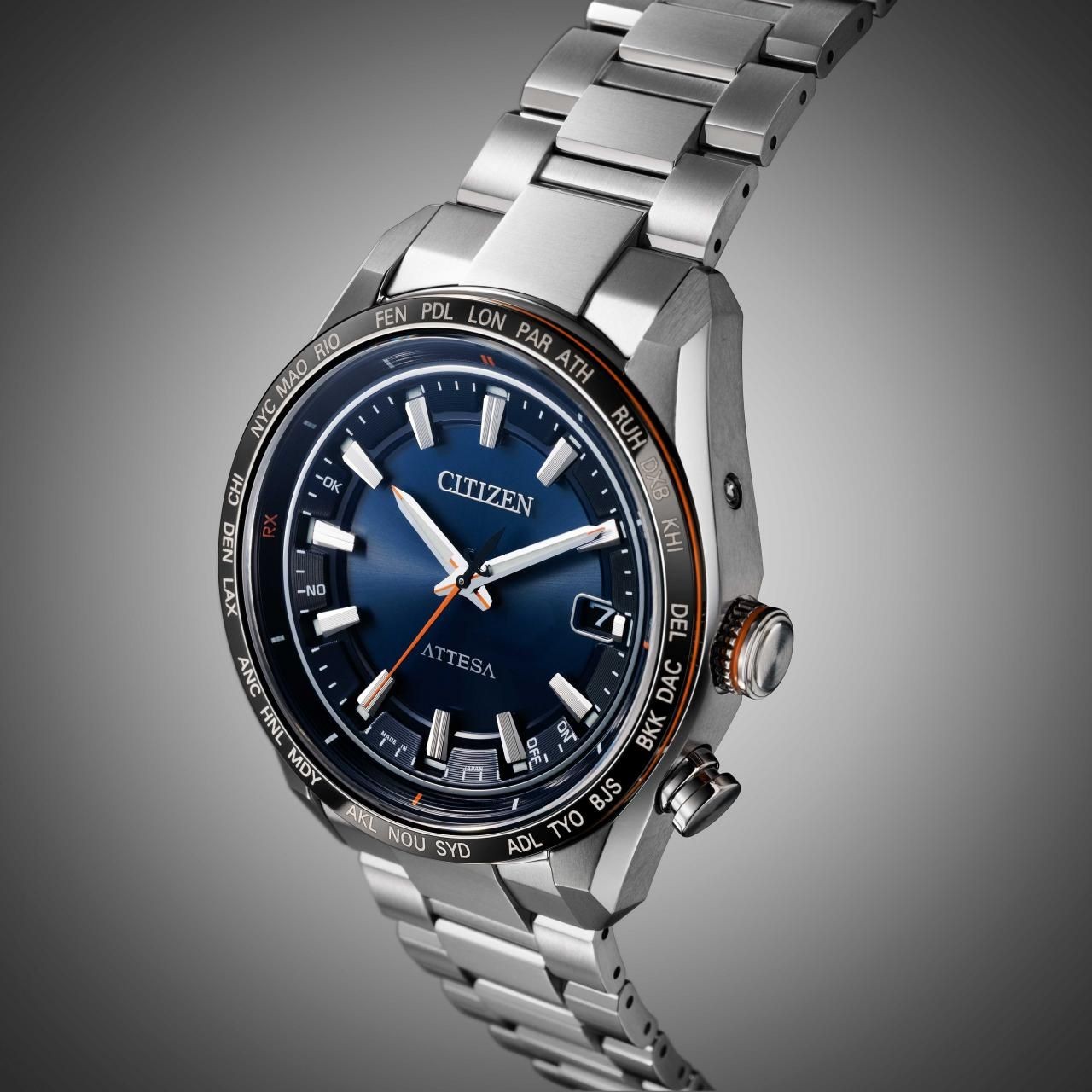 Citizen ATESSA Radio Controlled Solar Quartz H145-007JD02/CB0287-68L Ti image 6