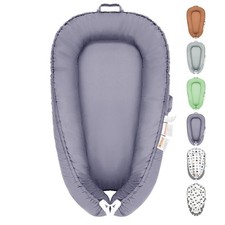 Premium Baby Lounger for Naps, Play Travel - Soft, Portable Washable