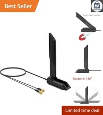 WiFi 6 6E Tri-Band Antenna: Ultimate 9dBi Signal with RP-SMA Connector