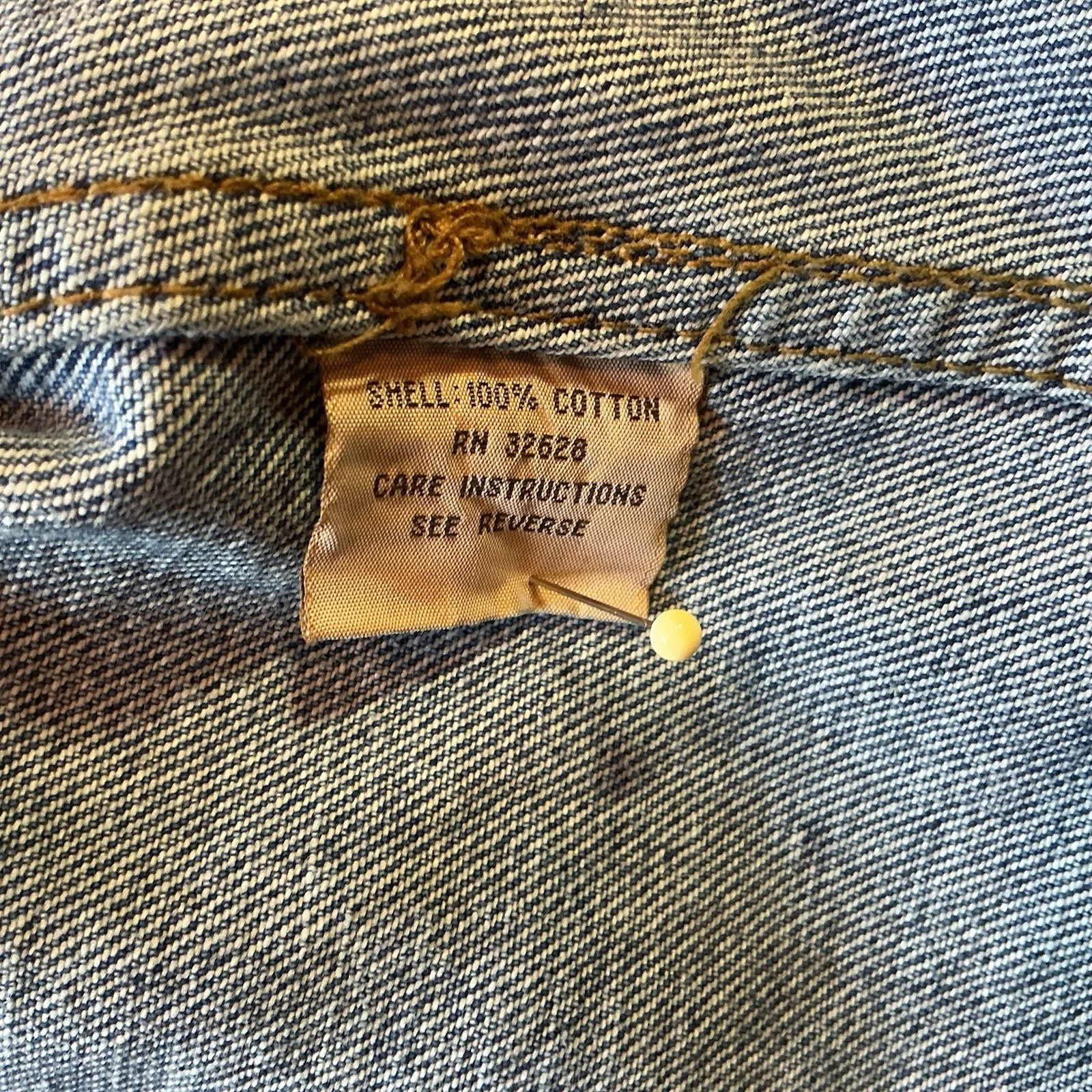 Vintage iDENTITY Men's XL Blue Denim Jacket Button Front Embroidered Logo 1140 - product detail image 6