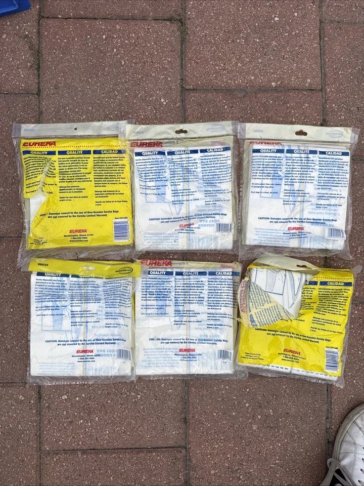 18 bolsas de aspiradora Eureka genuinas 52320A estilo F&G LOTE DE 6 tres paquetes de 3 Foto 2 de 2