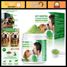 Dental Care Powder for Dogs  Cats - Teeth Cleaning, Plaque Remover, Freshens Br
