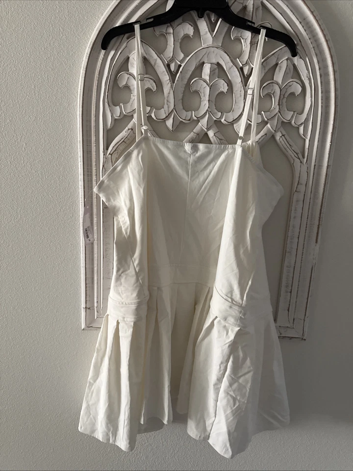 NUEVO- Vestido Blanco Plisado Wild Fable Talla 3X Foto 2 de 4