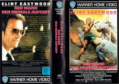 (VHS)  Videokassette - Der Mann, der niemals aufgibt - Clint Eastwood, S. Locke