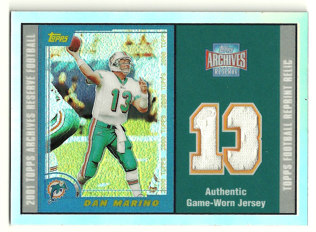 2001 Topps Archives Reserve Jerseys Dan Marino