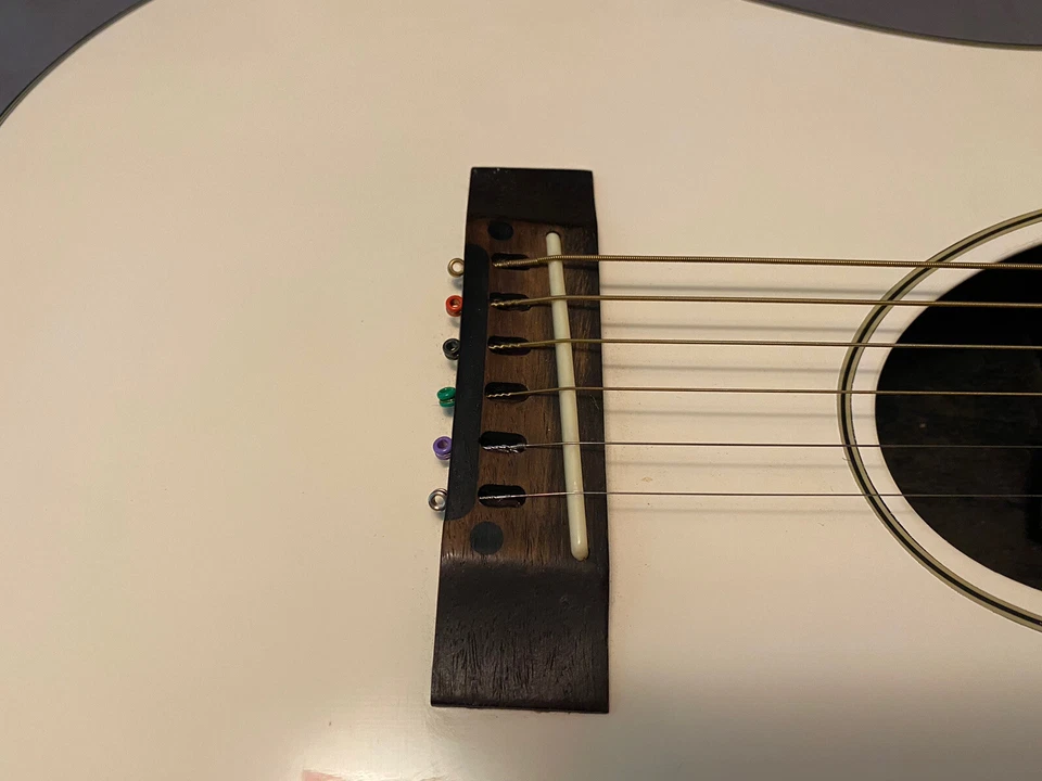 Guitarra Eléctrica Acústica Kramer Ferrington KFS-1 De Colección 1989/90 Blanco Polar Foto 4 de 4