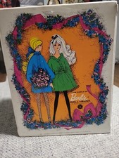 Vintage Mattel 1968 The World of Barbie White Locking Doll Case Trunk Mattel