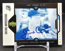 1/1 Jeff Conine 2004 UD Lasting Impressions Printing Plate Signed Marlins #80
