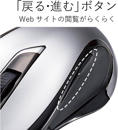 Elecom Mouse Wireless Type-C Receiver Included M Size 5 Buttons - 第 4/10 張圖片