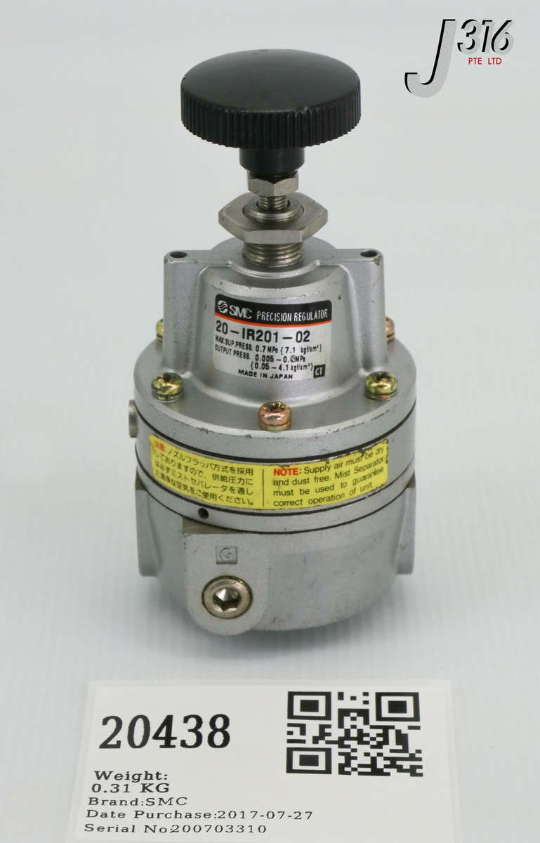 20438 SMC PRECISION REGULATOR 20-IR201-02 | eBay
