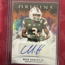 2022Chronicles Draft Picks - Origins Rookie Aut #OA-MHA Mike Harley Jr. (AU, RC)