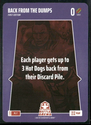 2024 Bo Jackson Battle Arena Play Card #PL-7 Back from the Dumps
