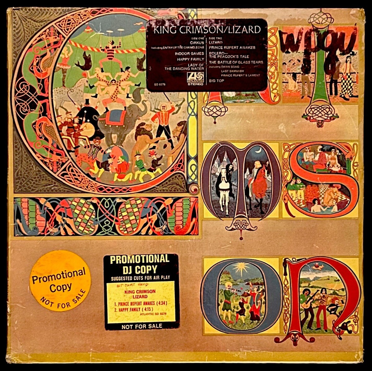 キング・クリムゾン Lizard プロモーション用非売品LP（SD 8278) KING CRIMSON Lizard LP 1970 1st Press White Label PROMO SD 8278