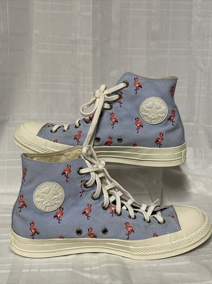 Converse Chuck 70 Hi Flamingos Blue Chill Men\'s 9.5 Women\'s 11.5 Sneakers 160479 Unisex-Converse-Chuck-70-  main image 4