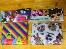 Trolls & L.O.L colorful neck gaiters