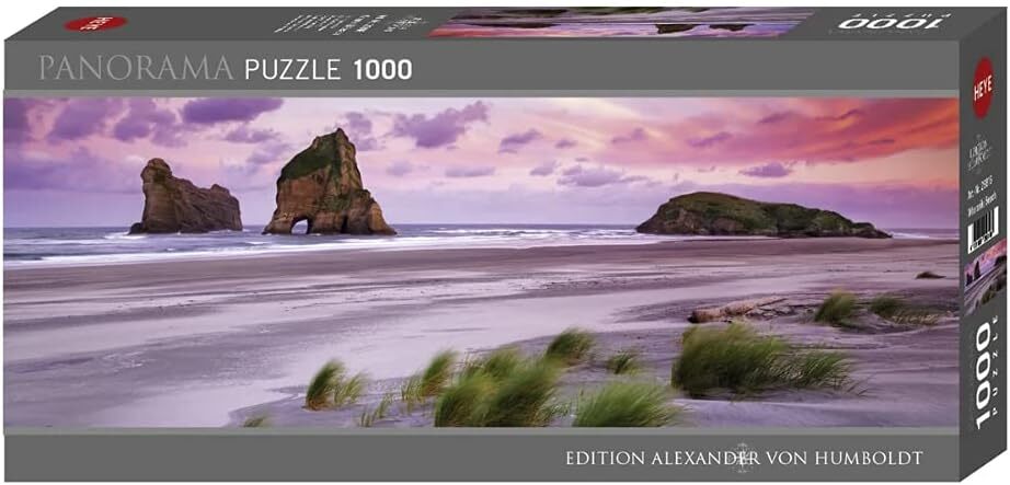 Heye Puzzle Wharariki Beach - 1000 Teile Panorama, 94,5 X 32,6 Cm, Made In Europe