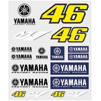 Neu offizielles VR46 Yamaha großes Aufkleber-Set - YDUST 273503 - Bild 1 von 2