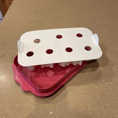 Tupperware Animal Easter Wigglers Set Gelatin Cookie Mold 2553A-1 Pink Spring
