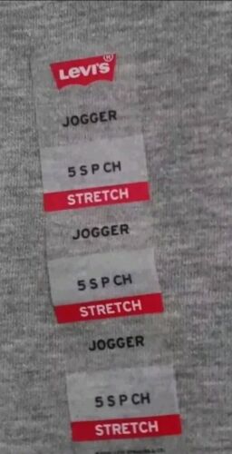 Brand New Boy's Levi's Stretch Grey Logo Jogger Pant Sz.5 / S ( Cotton Blend ) - Picture 6 of 7