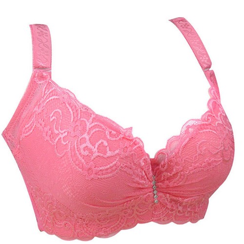Women Bra Bralette 12-24 C D DD E Push-Up Bra Padded Plunge Lingerie Large Bosom - Picture 21 of 34