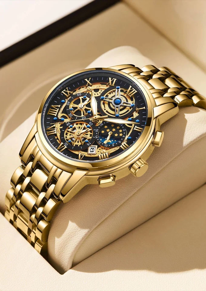 Luxury Men Quartz Watch Fashion Business Casual Sports-DT8973 - Image 2 of 4