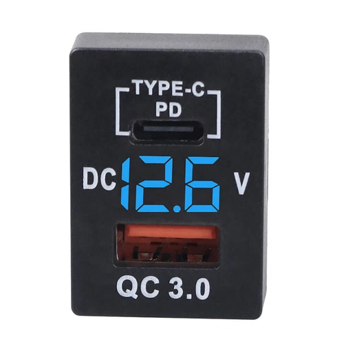 Dual USB Car Charger Socket Type-C QC 3.0 Charging Port for Toyota Tacoma Cruise - Picture 9 of 17