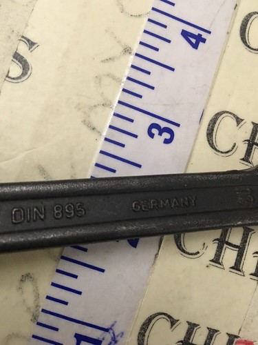 Vintage DIN 895 Wrench 17mm & 13 mm OPEN END WRENCH Made in Germany - 第 2/12 張圖片