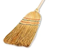 TRADITIONAL LONG HANDLE CORN BROOM SWEEPING BRUSH YARD BRUSH STRAW BROOM NEW