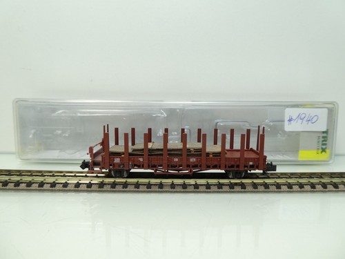 Minitrix 15411-01 - Spur N - DB - Rungenwagen m. Beladung - TOP in OVP - #1940 | Zustand: Gebraucht