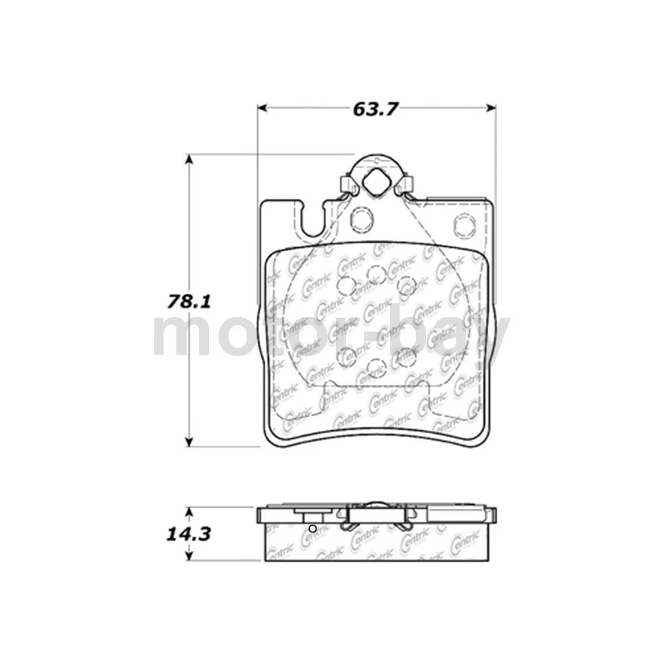 Pastillas freno delanteras traseras mercedes-benz e320 2002 2001 2000 1999 1998 1997 1996 Foto 2 de 4