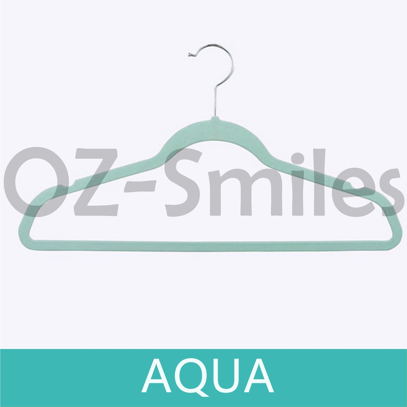 50pcs Coloured NonSlip Velvet Coat Hangers Space Saving Clothing Hook