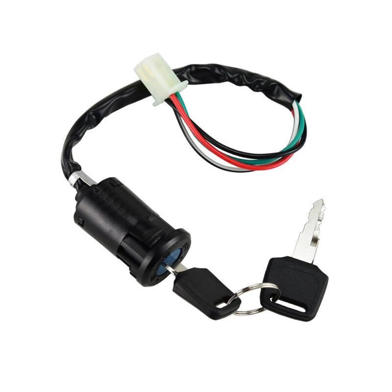 Universal Black Portable Motorcycle Rubber Ignition Switch Key Set Accessories — 第 2/4 张图片