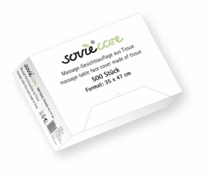 Sovie Care Massage - Gesichtsauflage aus Tissue Spenderbox 35 x 47 cm 500 Stück