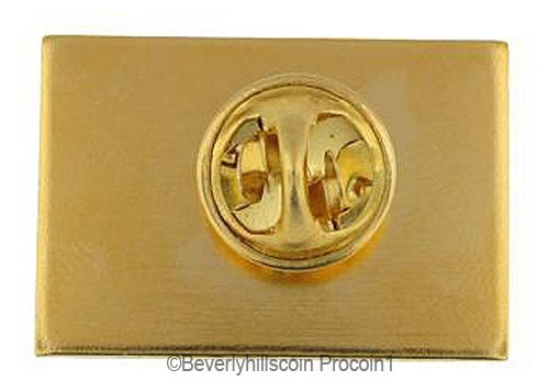911 Aniversary 10 years Firefighters Police World Trade Center Brass Lapel Pin - Picture 2 of 2