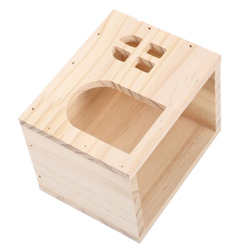 Maison cachette cochon dInde en bois petit animal en bois petit habitat pour soldes hamster