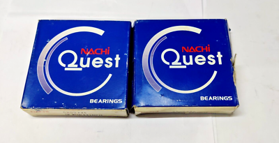 6209 ZZE Deep Groove Ball Bearing 45x85x19mm NACHI JAPAN Lot Of 2