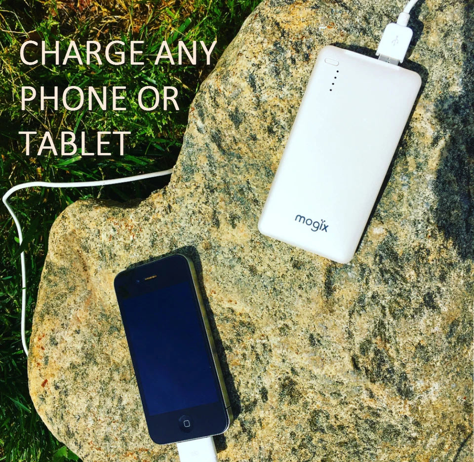 Batería Externa 5000mAh Carga Rápida Para iPhone, Samsung, HTC, Huawei - Blanca Foto 4 de 4