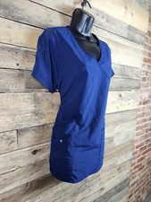 Barco One Wellness Scrub Top Medium Blue Chest 40" Length 26.5"