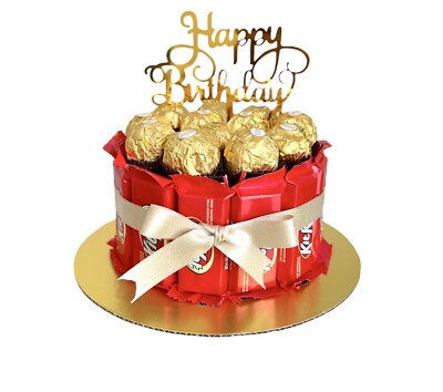 Ferrero Rocher Hersheys Kitkat chocolate giftbox Birthday Cakebox Candy Gift box