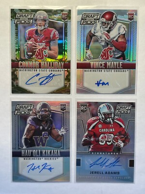 2015 2016 Prizm Draft Auto Autograph Lot (4) Washington State UW Jerell Adams ++
