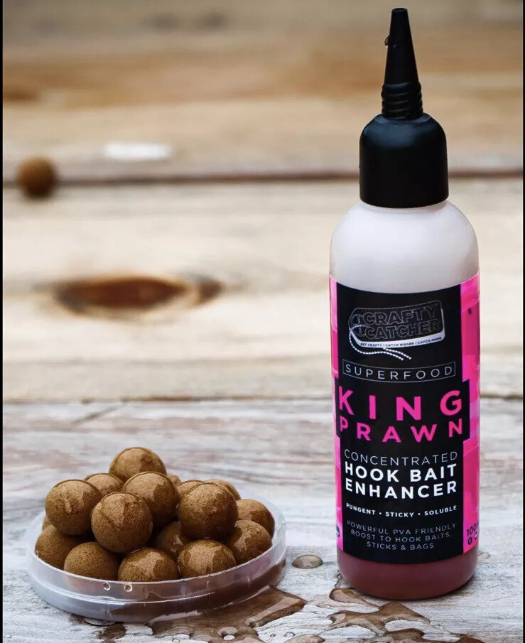 Crafty Catcher Superfood King Prawn Boilie Dip Carp Fishing Liquid Bait