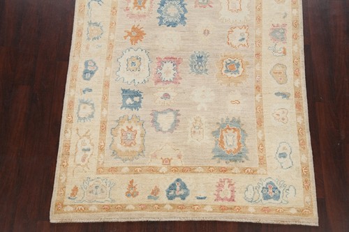 Muted Hand-knotted Vegetable Dye Authentic Oushak Turkish Oriental Area Rug 5x8 - Picture 5 of 12