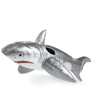 Wembley Great White Shark 5.5 Feet Long Inflatable Ride On Pool Float NIB Jaws