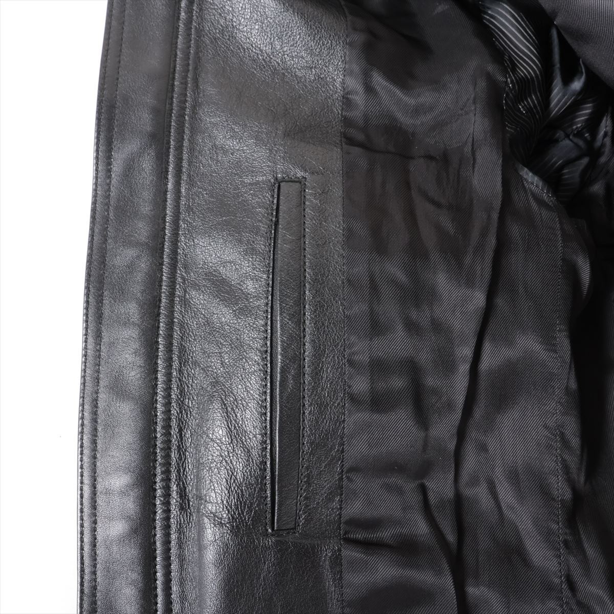 Dior Lambskin Leather jacket 44 Men's Black 733L456J0291 | eBay