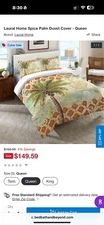 Laural Home Spice Palm Duvet Cover