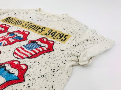 The Rolling Stones 94-95 VOODOO LOUNGE Tour Vintage T-Shirt Ivory