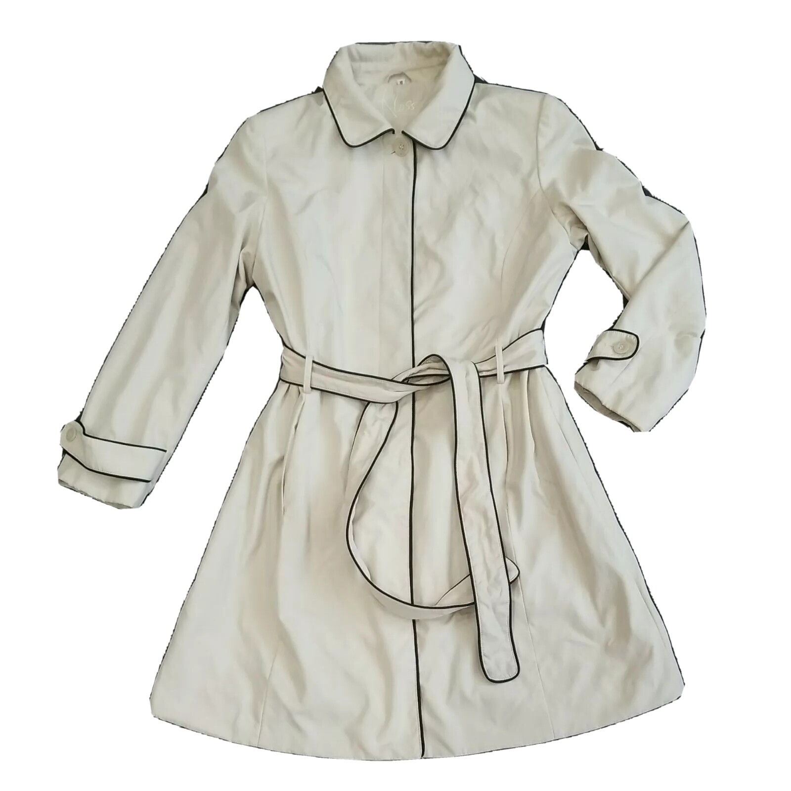 Women's Klass Collection Jacket Spring Coat Biege Lin… Gem