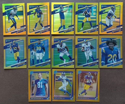 LOS ANGELES RAMS 2021-2023 DONRUSS TEAM SETs W/ROOKIES Holo Press Proofs - Picture 4 of 6