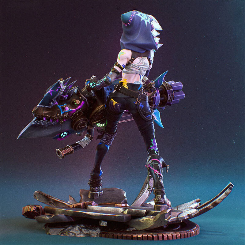 Fractured Jinx 1/8 22cm 3D print figure Model Kit Unpainted Fractured Jinx 1/8 22cm 3D print figure Model Kit Unpainted